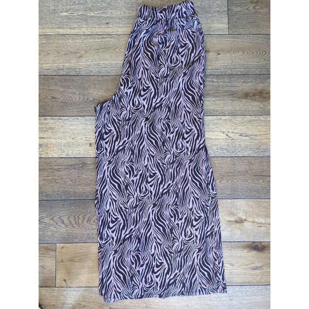 Zelie For She Sedona Leisure Wide Leg Pants Zebra Women's Size 2X - Picture 3 of 7